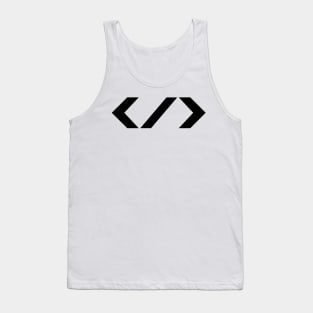 HTML End Tag (black) Tank Top